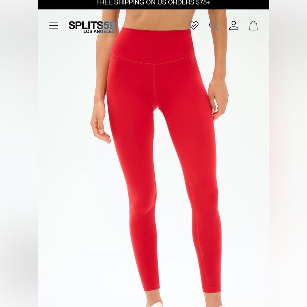 Splits 59 Airweight high waist legging - pirate red